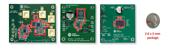 Higher levels of integration reduce the total size of the power solution