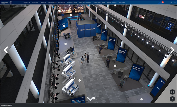 in October, rohde & schwarz held its first digital conference on the ongoing evolution of 5G. The company digitised the atrium of its Technology Centre to really invite customers back into Rohde & Schwarz